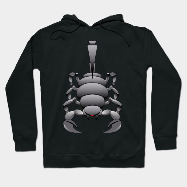 Metal Scorpion Hoodie by Scanline